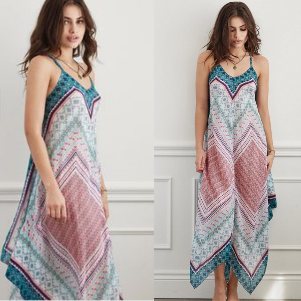 🚫SOLD🚫Forever 21 Handkerchief Maxi Dress - Picture 1 of 5